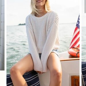Cozy White Knit Sweater